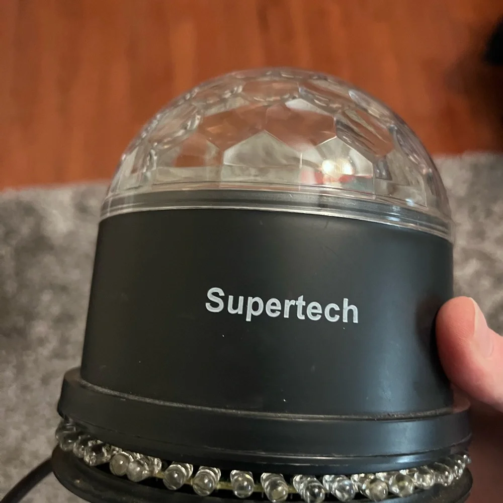 Supertech Black Crystal Dome Light